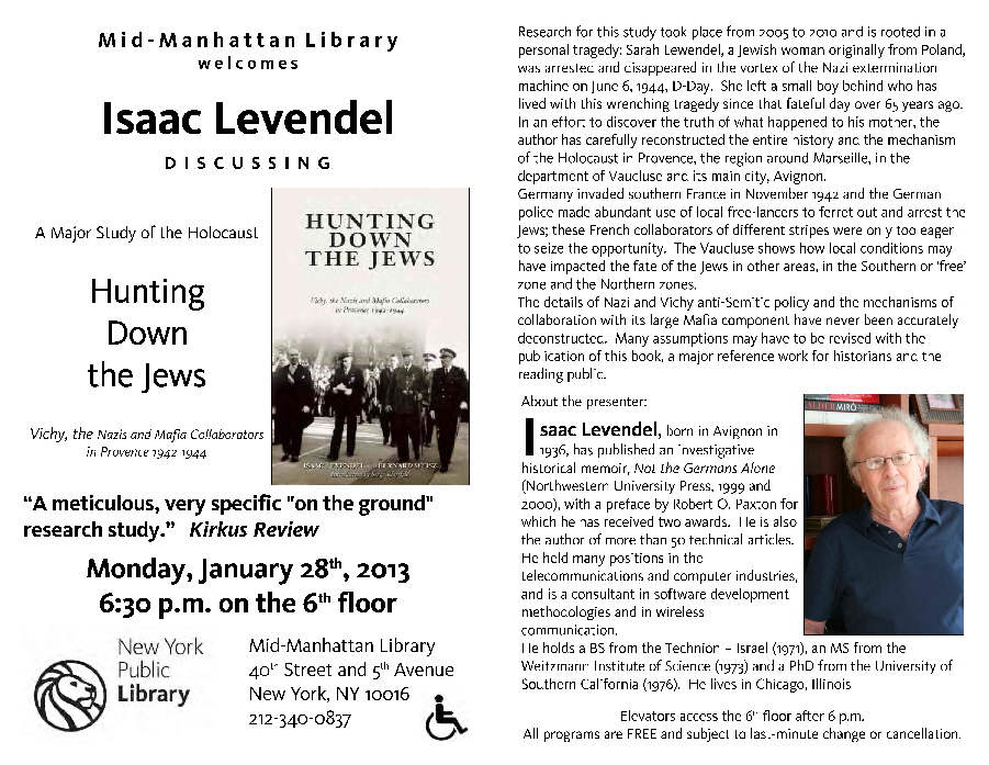 FLYER - HUNTING DOWN THE JEWS 12813 (4)