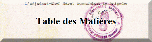 Table des Matires