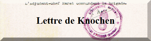 Lettre de Knochen